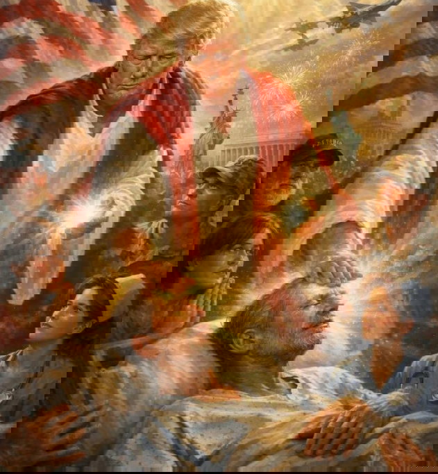 ആ ചിത്രം യേശുവിനെയല്ല, ഡോക്ടറെ ചിത്രീകരിക്കുന്നതെന്ന് ട്രംപ്