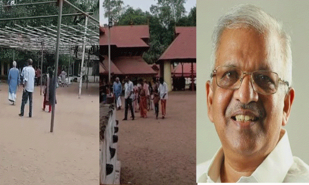 കൊടുങ്ങല്ലൂര് ക്ഷേത്ര ദര്ശനം നടത്തി പി ജയരാജന്; ഭക്തനായി മാറിയെന്ന് പറയുന്നവരോട് സഹതാപം മാത്രമെന്ന് വിശദീകരണവും