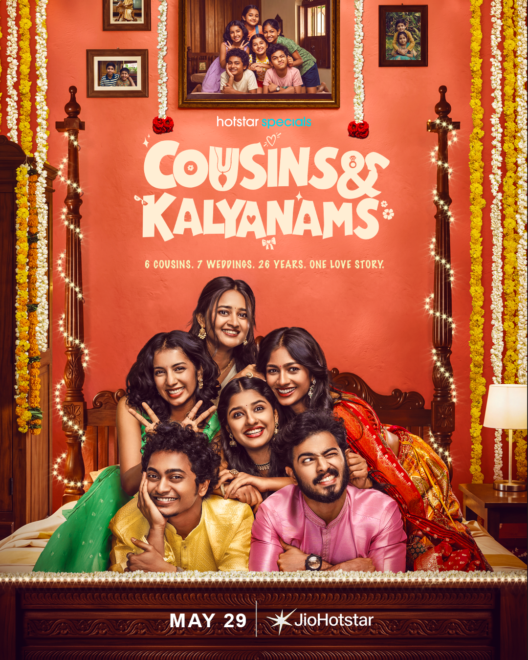 ഏഴ് കല്യാണങ്ങള്, ആറ് കസിന്സ്, ഇരുപത്തിയാറ് വര്ഷങ്ങള്; 'കസിന്സ് & കല്യാണംസ്' മെയ് 29 മുതല് ജിയോഹോട്ട്സ്റ്റാറില്