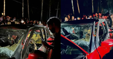 കാറപകടത്തിൽ ഗർഭിണി മരിച്ച സംഭവം: കൊലപാതകമെന്ന് സംശയിച്ച് കുടുംബം, കാറിന് തീപിടിച്ചതിൽ ദുരൂഹതയേറുന്നു