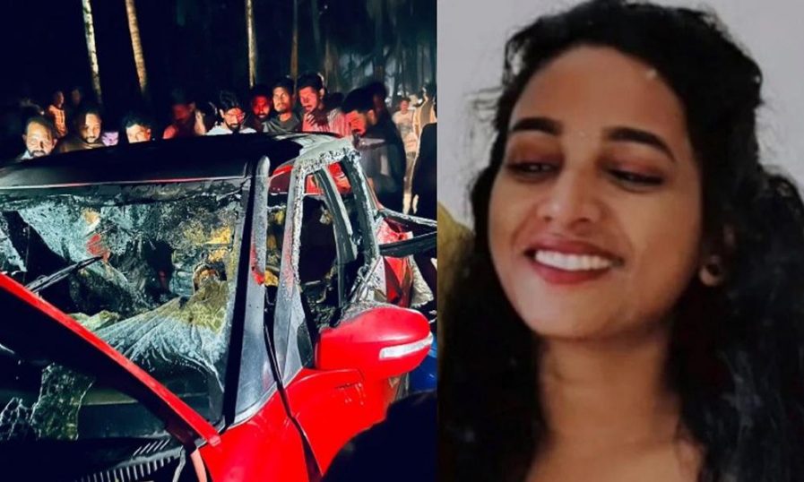 കോഴിക്കോട് കാറിന് തീപിടിച്ച് ഗര്ഭിണി മരിച്ച സംഭവം കൊലപാതകമെന്ന് കുടുംബം