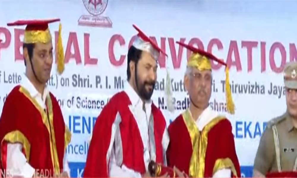 മമ്മൂട്ടിക്ക് എം.ജി സര്വകലാശാലയുടെ ഓണററി ഡോക്ടറേറ്റ് ആദരം