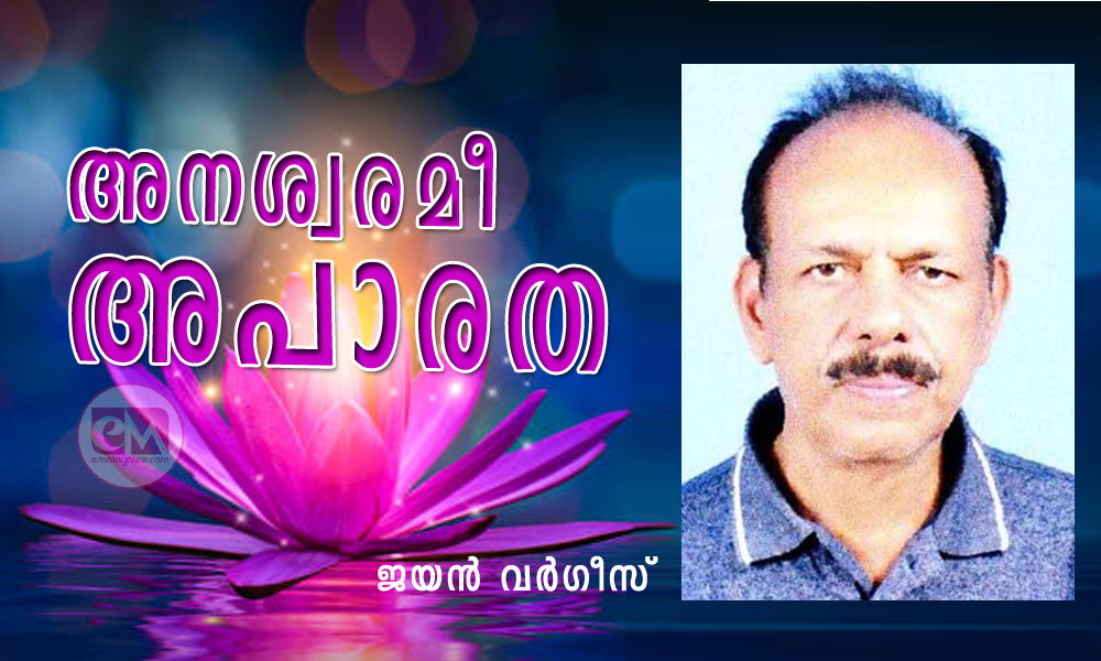 അനശ്വരമീ  അപാരത (കവിത: ജയൻ വർഗീസ്)