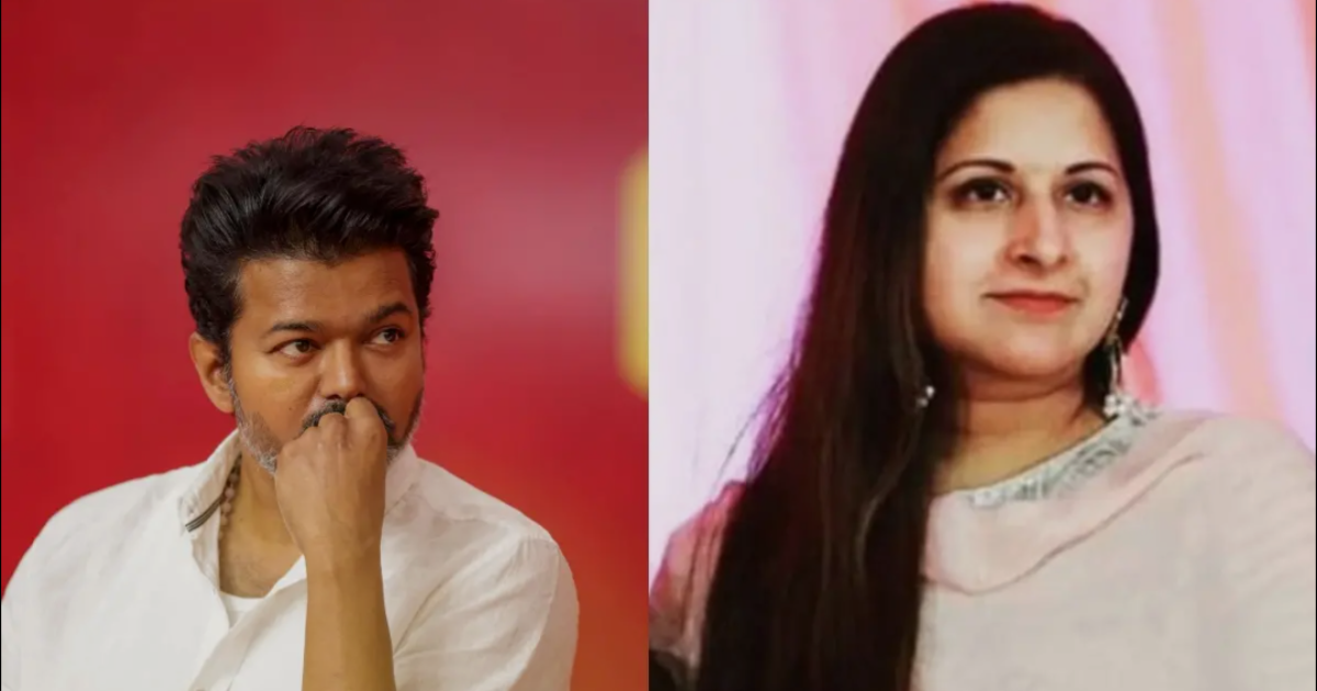 തമിഴ് രാഷ്ട്രീയത്തിൽ അപ്രതീക്ഷിത ട്വിസ്റ്റ്: മുഖ്യമന്ത്രി വിജയ്‌ക്ക് വെല്ലുവിളിയായി ഭാര്യ സംഗീത ബിജെപിയിലേക്ക് എന്ന് റിപ്പോർട്ട്; വിവാഹമോചന ഹർജി ഈ മാസം കോടതിയിൽ