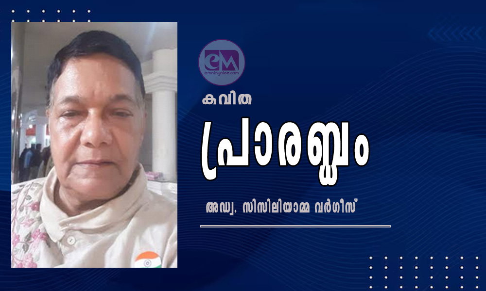 പ്രാരബ്ധം (കവിത: അഡ്വ. സിസിലിയാമ്മ വര്ഗീസ്)