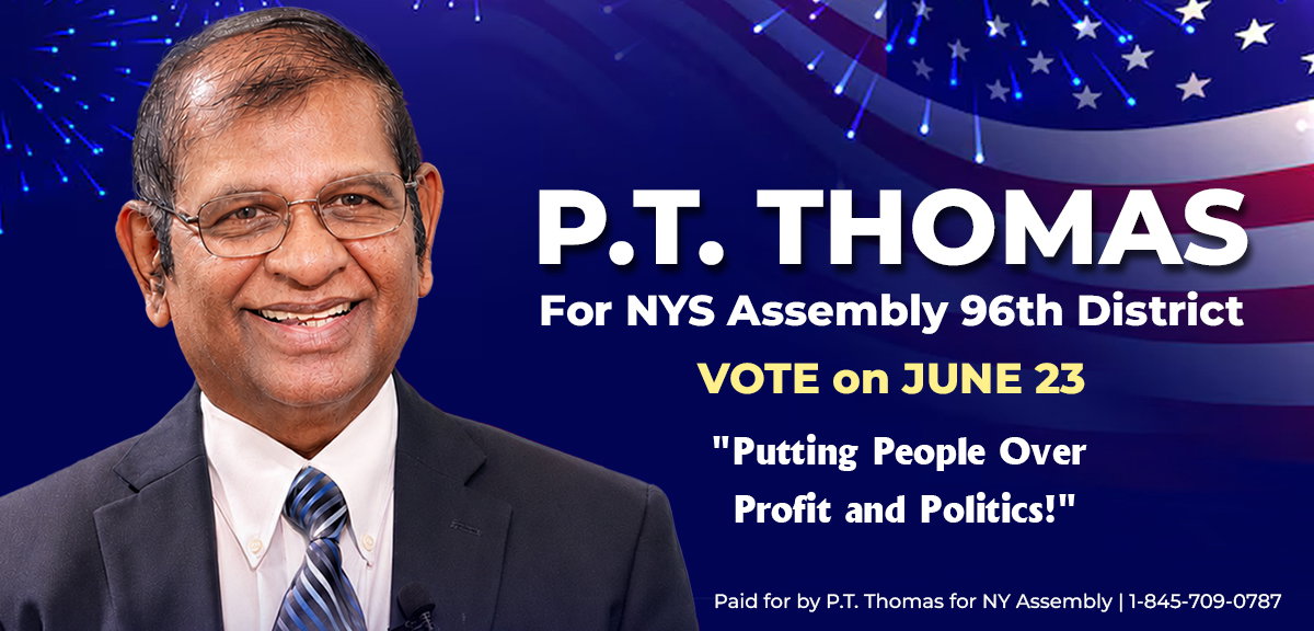 Together with P.T. Thomas | Vote P.T. Thomas for NYS Assembly District 96 on June 23