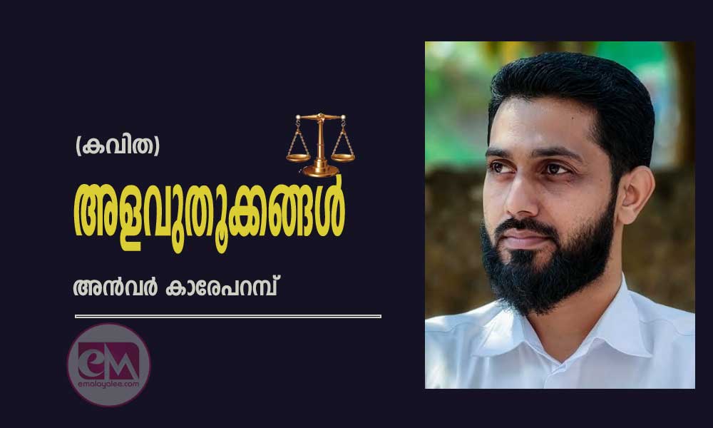 അളവുതൂക്കങ്ങൾ (കവിത / അൻവർ കാരേപറമ്പ്)