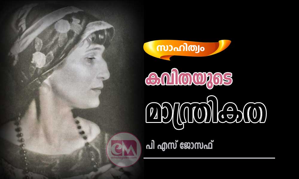 കവിതയുടെ മാന്ത്രികത (സാഹിത്യം : പി എസ് ജോസഫ് )
