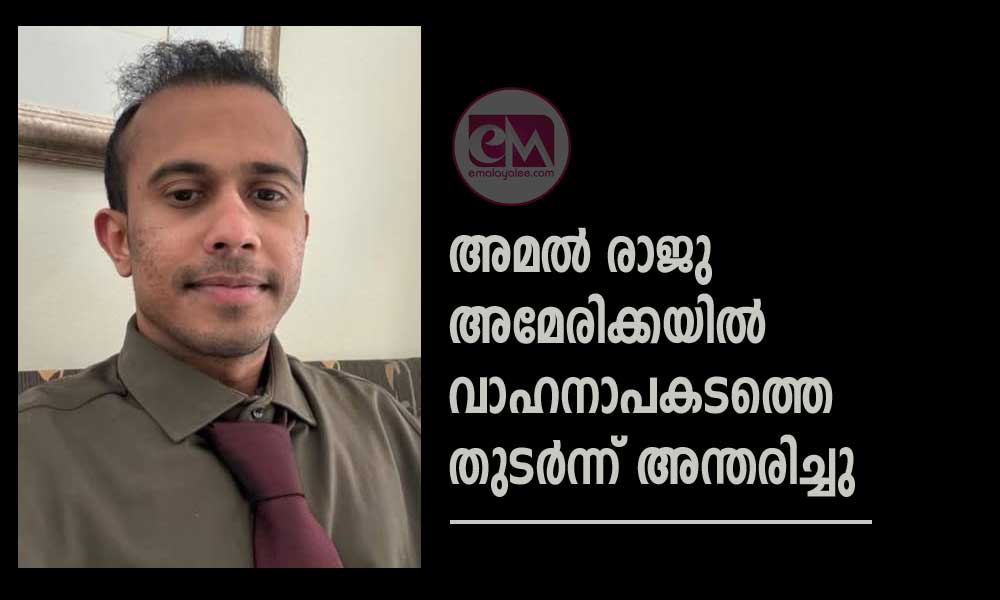 അമല്‍ രാജു അമേരിക്കയില്‍ വാഹനാപകടത്തെ തുടര്‍ന്ന് അന്തരിച്ചു