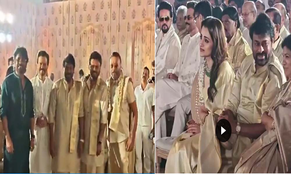 ഖുശ്ബുവിന്റെ മകളുടെ വിവാഹം:താരസാന്നിധ്യമായി തൃഷയും ചിരഞ്ജീവിയും, ശ്രദ്ധേയമായി വിജയ്യുടെ അസാന്നിധ്യം