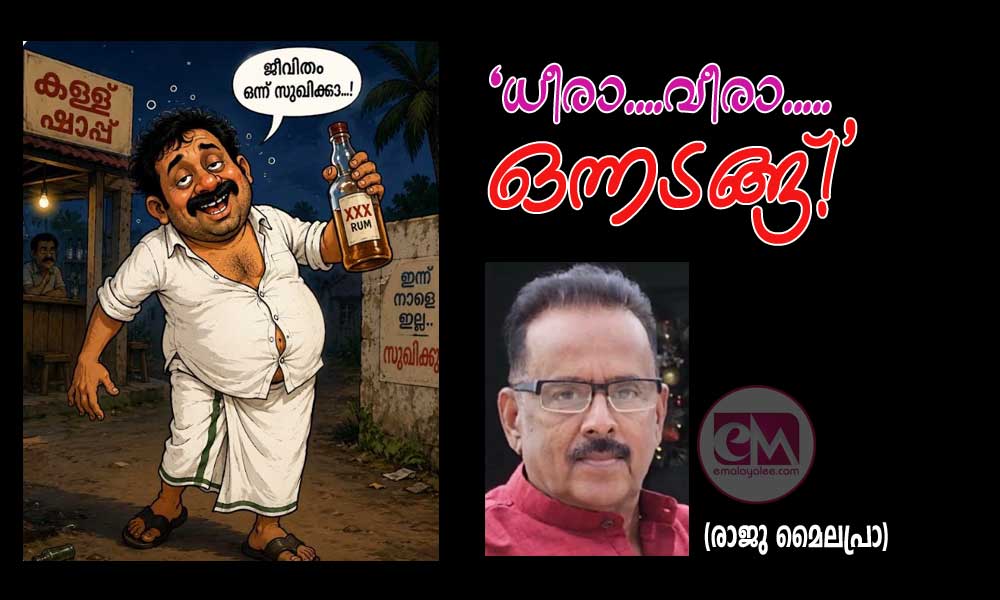 'ധീരാ....വീരാ.....ഒന്നടങ്ങ്!' (രാജു മൈലപ്രാ)