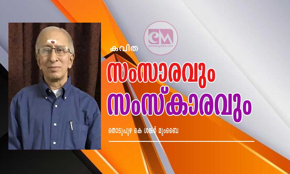 സംസാരവും സംസ്കാരവും (കവിത: തൊടുപുഴ കെ ശങ്കർ മുംബൈ)
