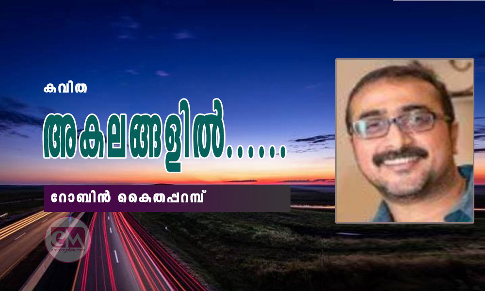 അകലങ്ങളിൽ......(കവിത: റോബിൻ കൈതപ്പറമ്പ്)