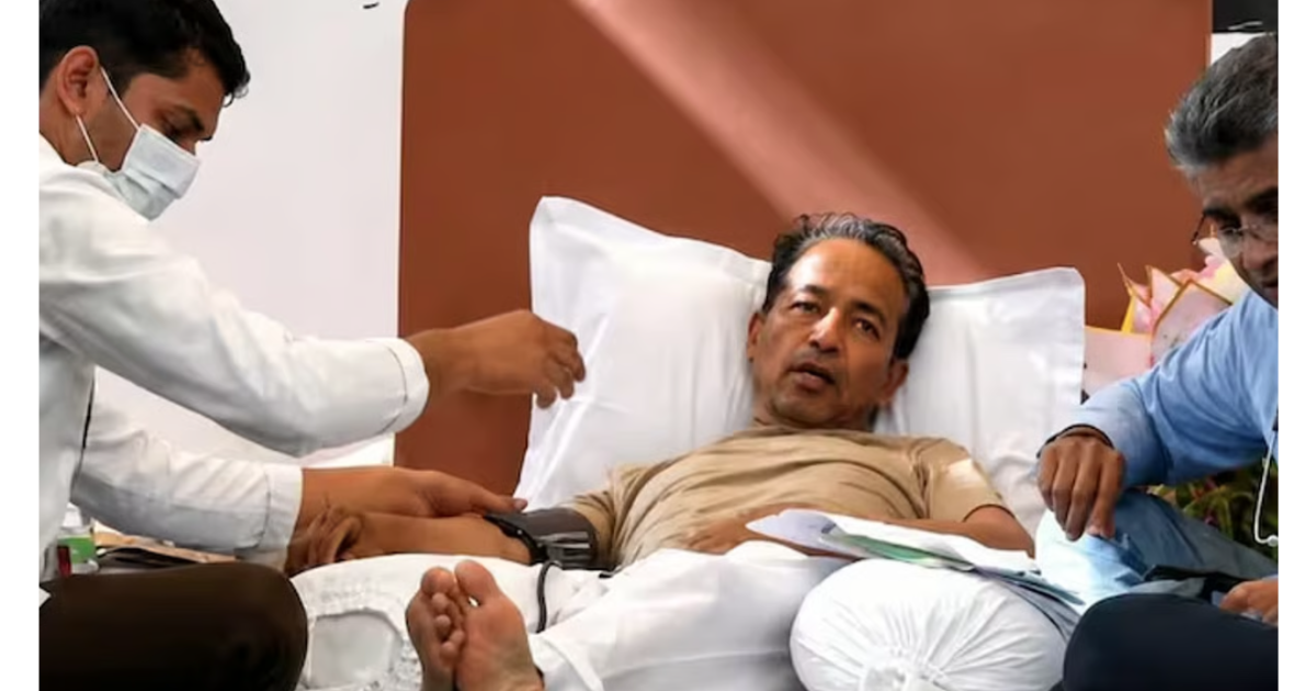 ആശുപത്രിയിലും ചികിത്സ നിരസിച്ച് സോനം വാങ്ചുക്; സമാധാനപരമായ പ്രക്ഷോഭം തുടരാൻ ആഹ്വാനം
