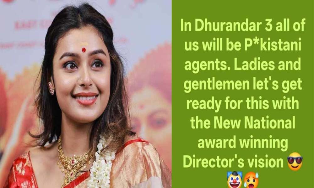 ധുരന്ദര് 3യില് നമ്മളെല്ലാം പാകിസ്താന് ഏജന്റുകളായിരിക്കും'; CJP പ്രതിഷേധത്തില് ശക്തമായ നിലപാടുമായി മോക്ഷ