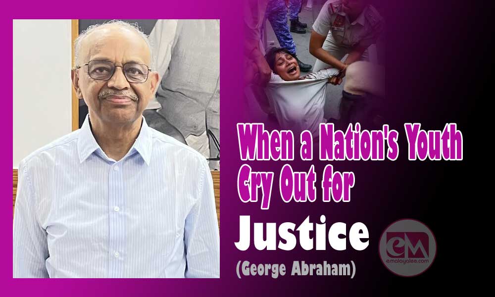 When a Nation's Youth Cry Out for Justice (George Abraham)