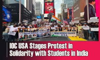 IOC USA Stages Protest in Solidarity with Students in India