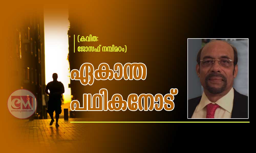 ഏകാന്ത പഥികനോട് (കവിത: ജോസഫ് നമ്പിമഠം)