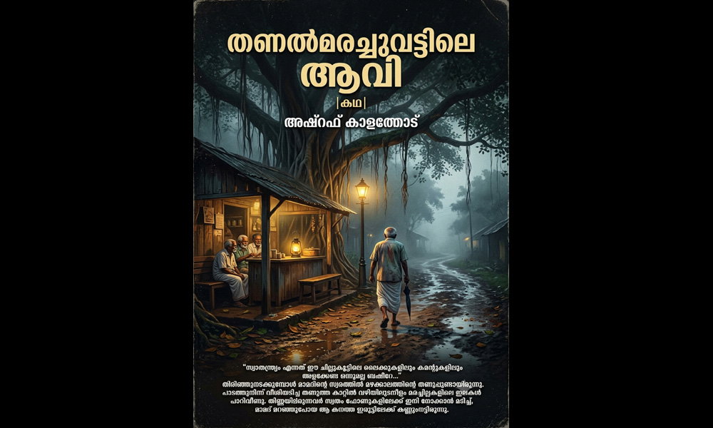 തണൽമരച്ചുവട്ടിലെ ആവി (കഥ: അഷ്റഫ് കാളത്തോട്)