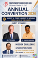 ഡോ. ടിം ഹിൽ ഹൂസ്റ്റണിൽ; സൗത്ത് വെസ്റ്റ് ചർച്ച് ഓഫ് ഗോഡ് വാർഷിക കൺവൻഷൻ 14, 15 തീയതികളിൽ
