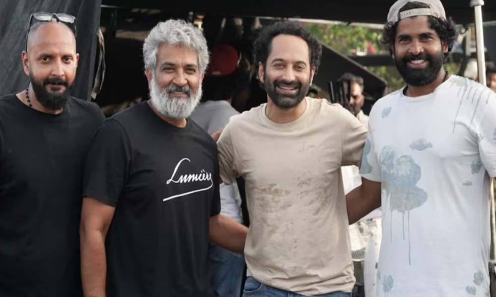രാജമൗലിയുടെ 'വാരാണസി' സെറ്റില് ഫഹദ് ഫാസില്