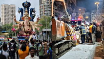 ഘോഷയാത്രയ്‌ക്കിടെ ഗണേശ വിഗ്രഹം തകർന്നുവീണ് രണ്ട് പേർക്ക് ദാരുണാന്ത്യം; 5 പേർക്ക് പരിക്ക്