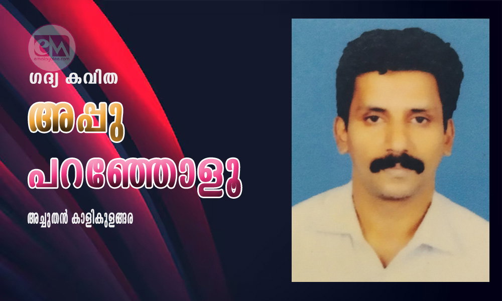 അപ്പു പറഞ്ഞോളൂ (ഗദ്യ കവിത: അച്ചുതൻ കാളികുളങ്ങര)