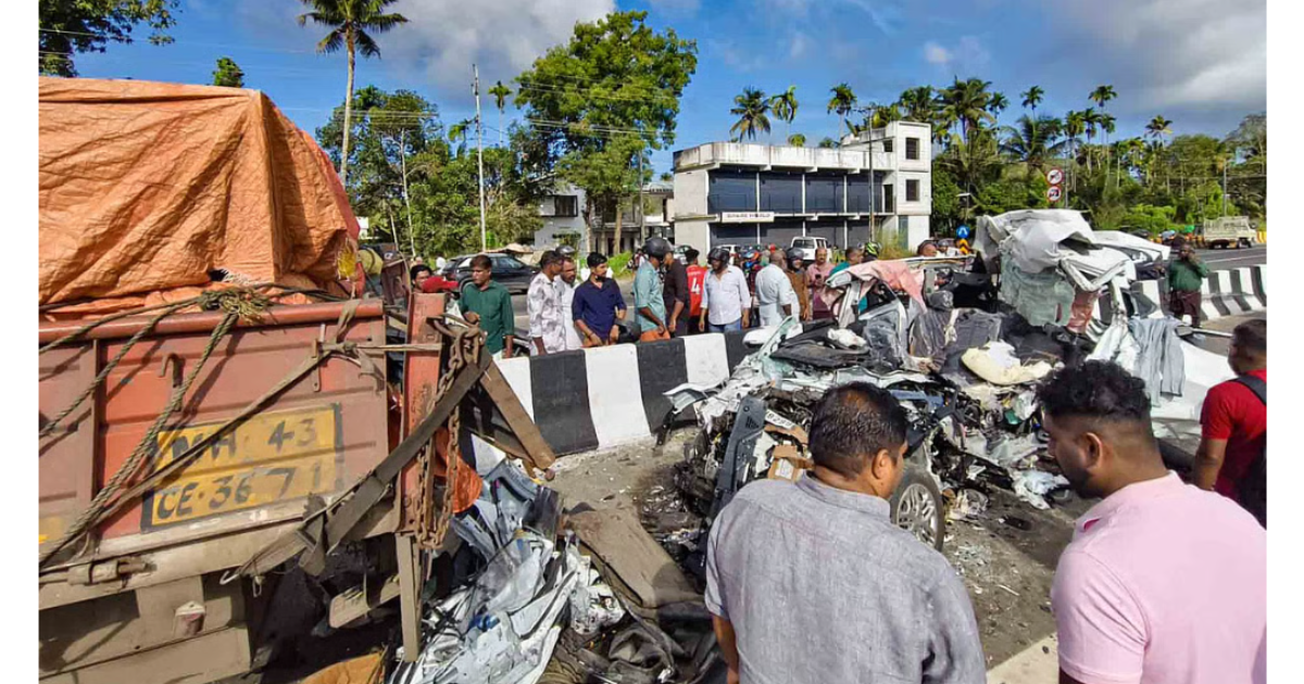 കൈപ്പമംഗലം വാഹനാപകടം: ഒളിവിൽപ്പോയ ലോറി ഡ്രൈവർ നാട്ടുകാരുടെ പിടിയിൽ; എഫ്.ഐ.ആർ രജിസ്റ്റർ ചെയ്തു