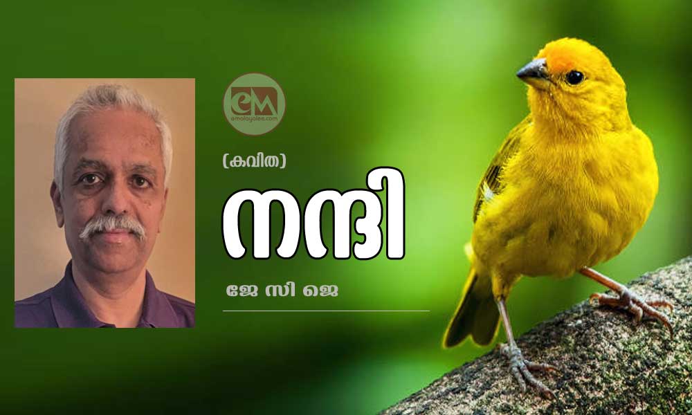 നന്ദി (കവിത - ജേ സി ജെ)