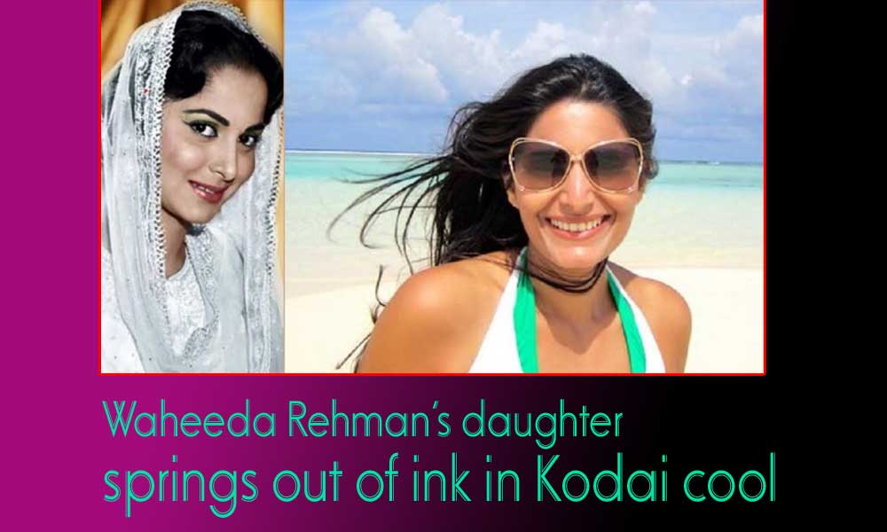 Waheeda Rehman’s daughter springs out of ink in Kodai cool (Kurian Pampadi)