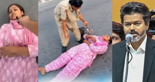 വിജയ് വരണം, കെട്ടിപ്പിടിക്കണം; ഡൽഹി ജന്തർ മന്തറിന് സമീപം നടുറോഡിൽ കിടന്ന് യുവതി 