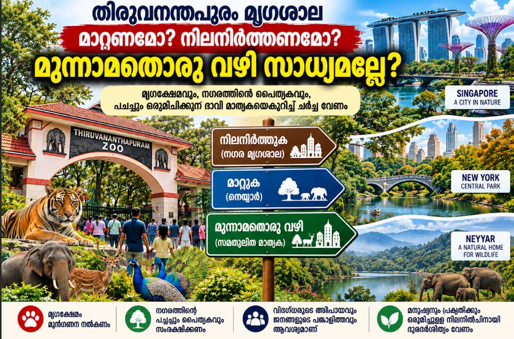 തിരുവനന്തപുരം മൃഗശാല: മാറ്റണമോ? മാറ്റിക്കൊണ്ടിരിക്കണമോ? (വർഗ്ഗീസ് പ്ലാമ്മൂട്ടിൽ)