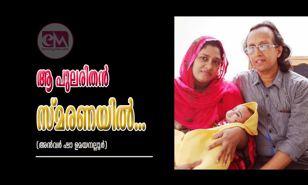 ആ പുലരിതൻ സ്മരണയിൽ...(അൻവർ ഷാ ഉമയനല്ലൂർ)