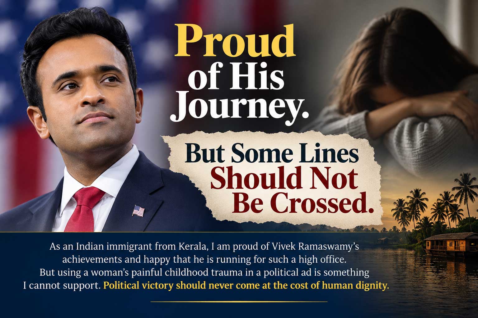 വിവേക് രാമസ്വാമി: രാഷ്ട്രീയ വിജയത്തിനുവേണ്ടി മനുഷ്യത്വവും മാന്യതയും ബലികഴിക്കരുത് (വർഗീസ് പ്ലാമൂട്ടിൽ)