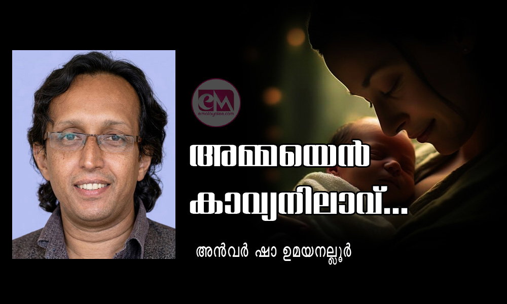 അമ്മയെൻ കാവ്യനിലാവ്... (ആദ്യാക്ഷരപ്രാസ കവിത: അൻവർ ഷാ ഉമയനല്ലൂർ)