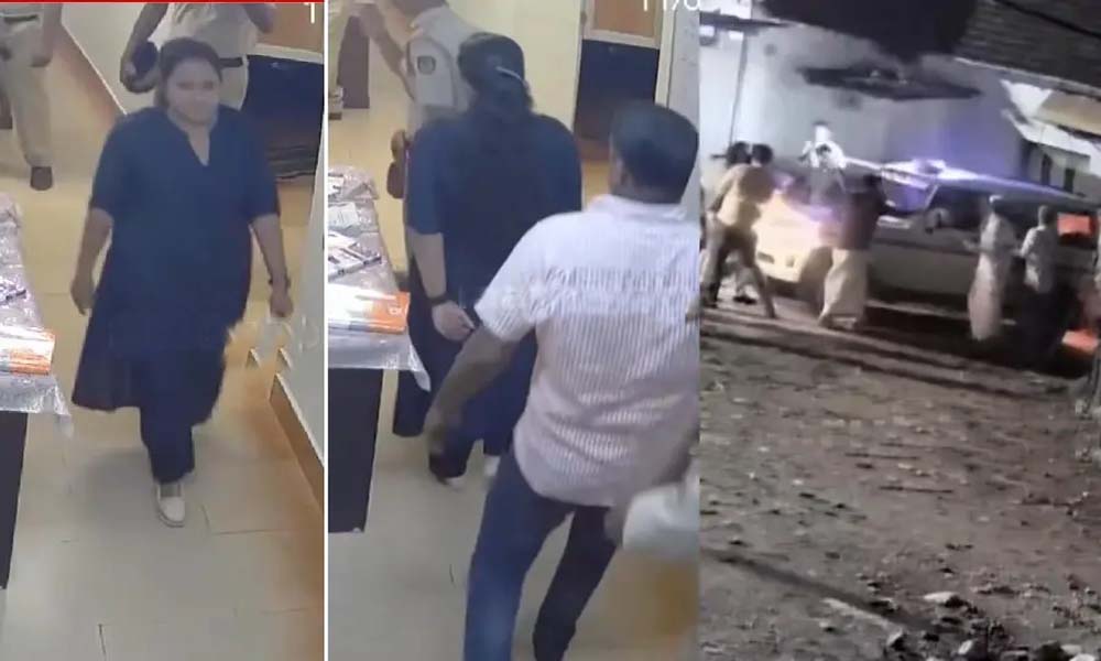 പോലീസ് ജീപ്പ് തടയല്, പോലീസ് സ്റ്റേഷനിലേക്ക് അതിക്രമിച്ചു കയറല്; ആക്രമണം ശ്രീനാദേവി കുഞ്ഞമ്മയുടെ നേതൃത്വത്തില്
