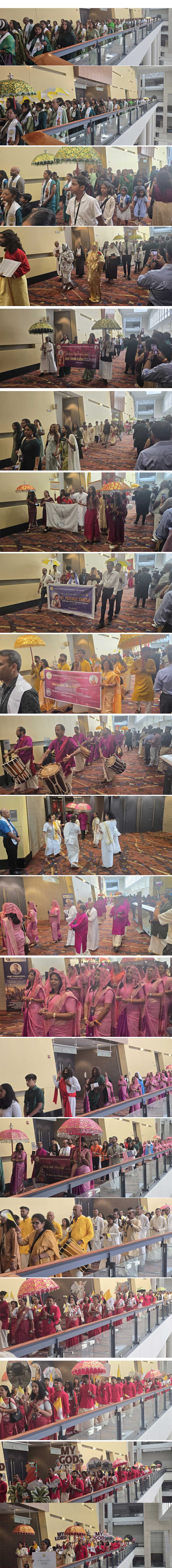 സീറോ മലബാര്‍ കണ്‍വന്‍ഷനില്‍ മാരിവില്ലിന്റെ സപ്തവര്‍ണങ്ങളും ഇതള്‍ വിരിഞ്ഞ ഘോഷയാത്ര (കൂടുതല്‍ ചിത്രങ്ങള്‍)