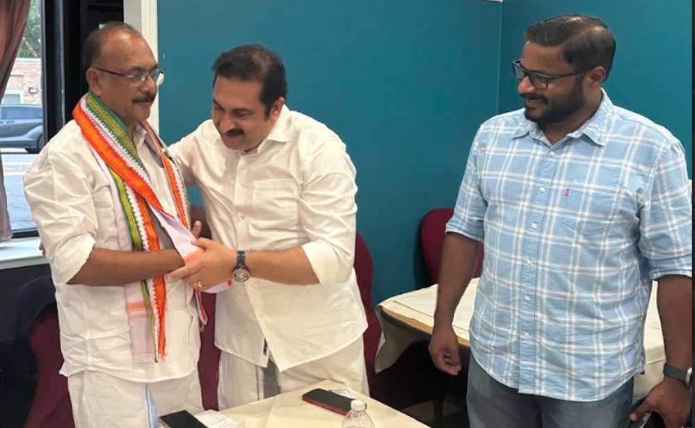 കെ പി സി സി  വൈസ്  പ്രസിഡന്റ്  അഡ്വക്കേറ്റ് ജെയ്സൺ ജോസഫിന്  ഐ ഓ സി യൂ എസ്‌ എ സ്വീകരണം നൽകി