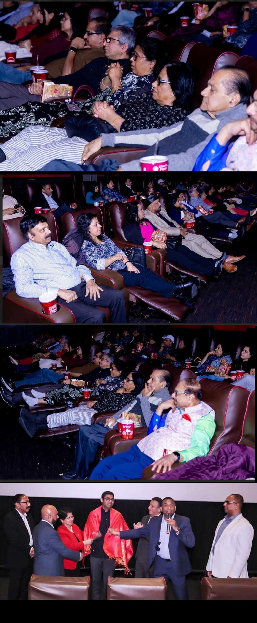 ഇന്ത്യൻ കോണ്‍സുലേറ്റ്‌  ഫൊക്കാനയുമായി സഹകരിച്ചു നടത്തിയ 'ആഘോഷം' സിനിമയുടെ പ്രത്യേക പ്രദർശനം വൻപിച്ച വിജയം