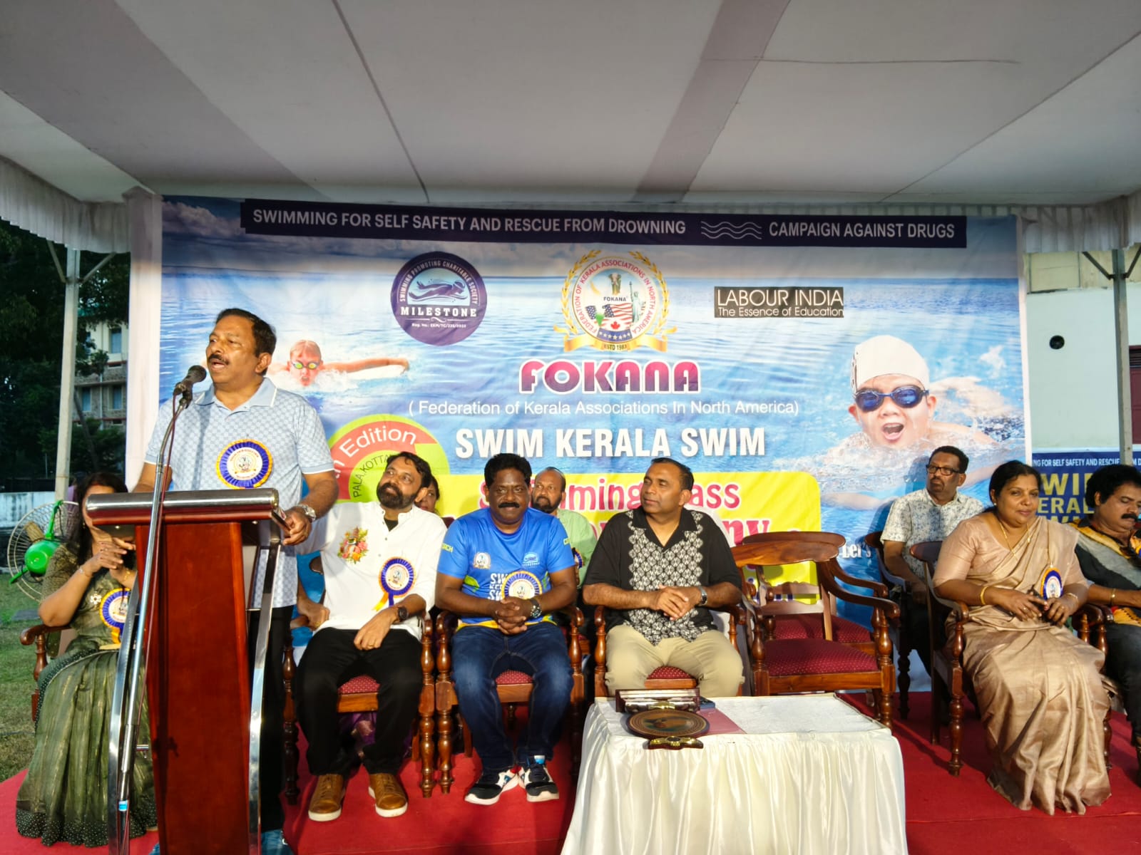  ജാഗ്രതയും സന്ദേശവുമായി ഫൊക്കാന-മൈല്‍ സ്റ്റോണ്‍ 'സ്വിം കേരള സ്വിമ്മി'ന് ആവേശോജ്വലമായ സമാപനം