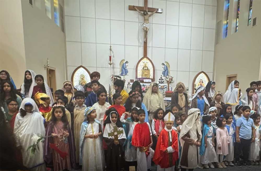 കുട്ടിവിശുദ്ധരുടെ സംഗമ വേദിയായി ചിക്കാഗോ ബെൻസൻവിൽ തിരുഹൃദയ ഇടവക