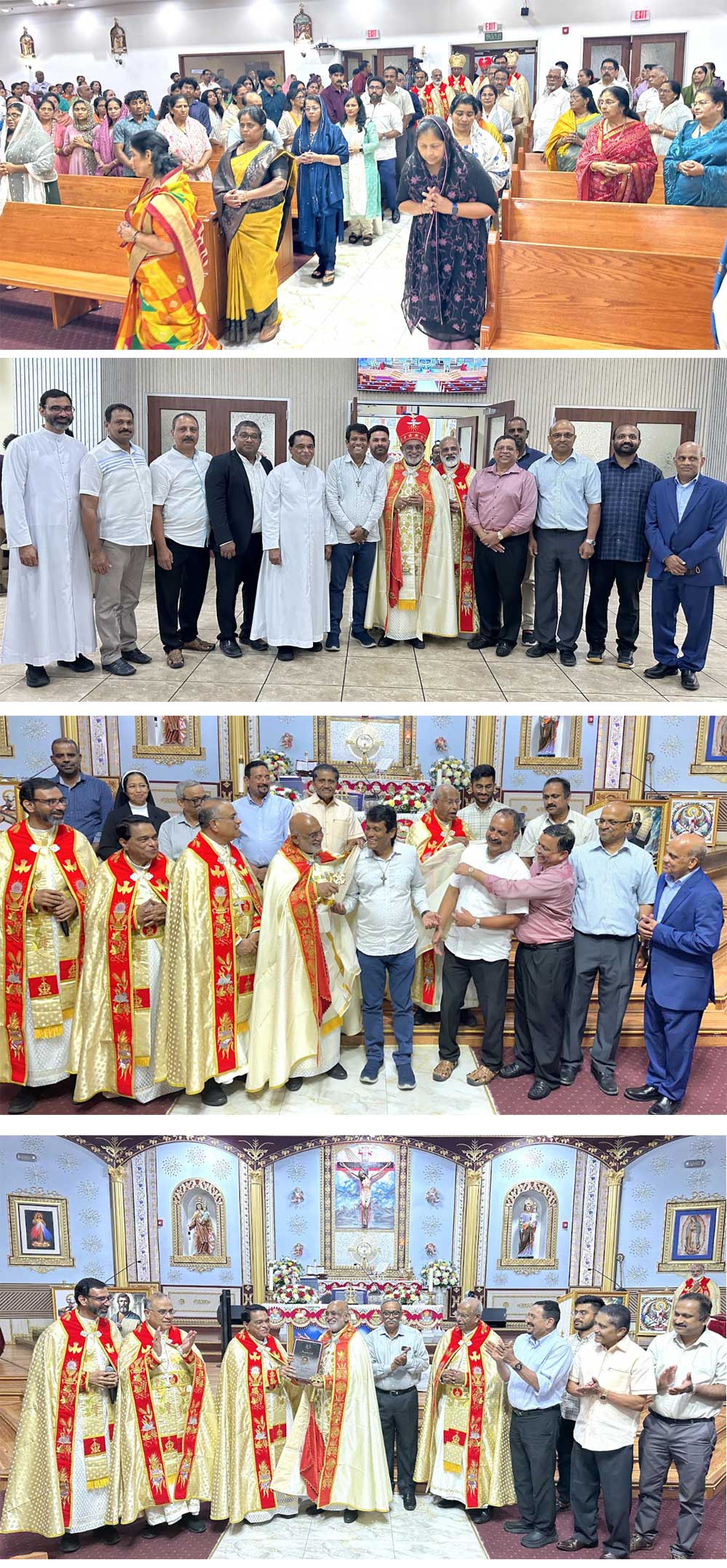 മേജർ ആർച്ച്‌ബിഷപ്പ് മാർ തട്ടിലിന് ഹൂസ്റ്റൺ ക്നാനായ ദൈവാലയത്തിൽ പ്രൗഢഗംഭീര സ്വീകരണം