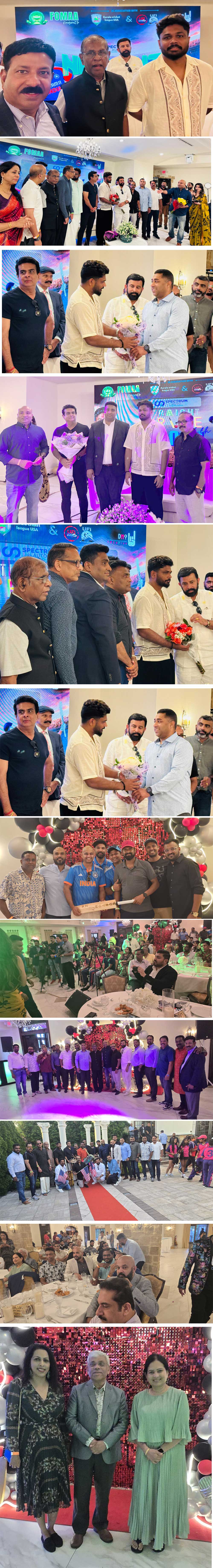 ഇന്ത്യൻ ക്രിക്കറ്റ് താരം സഞ്ജു സാംസന് ന്യൂ ജേഴ്സിയിൽ വൻ വരവേൽപ്പ്