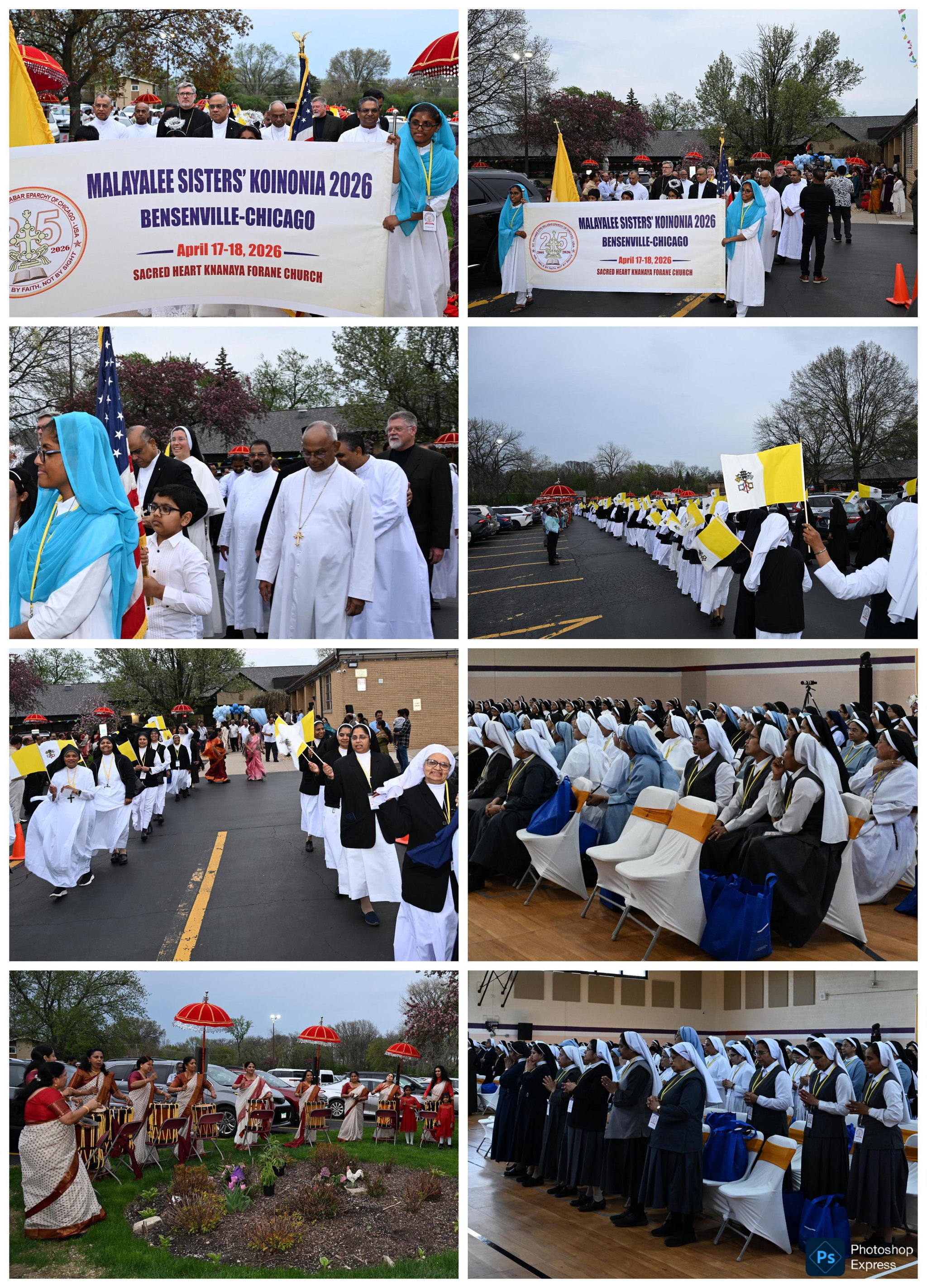പ്രഥമ മലയാളി സന്യാസിനീ സംഗമത്തിന് ചിക്കാഗോയില്‍ വര്‍ണ്ണാഭമായ തുടക്കം.