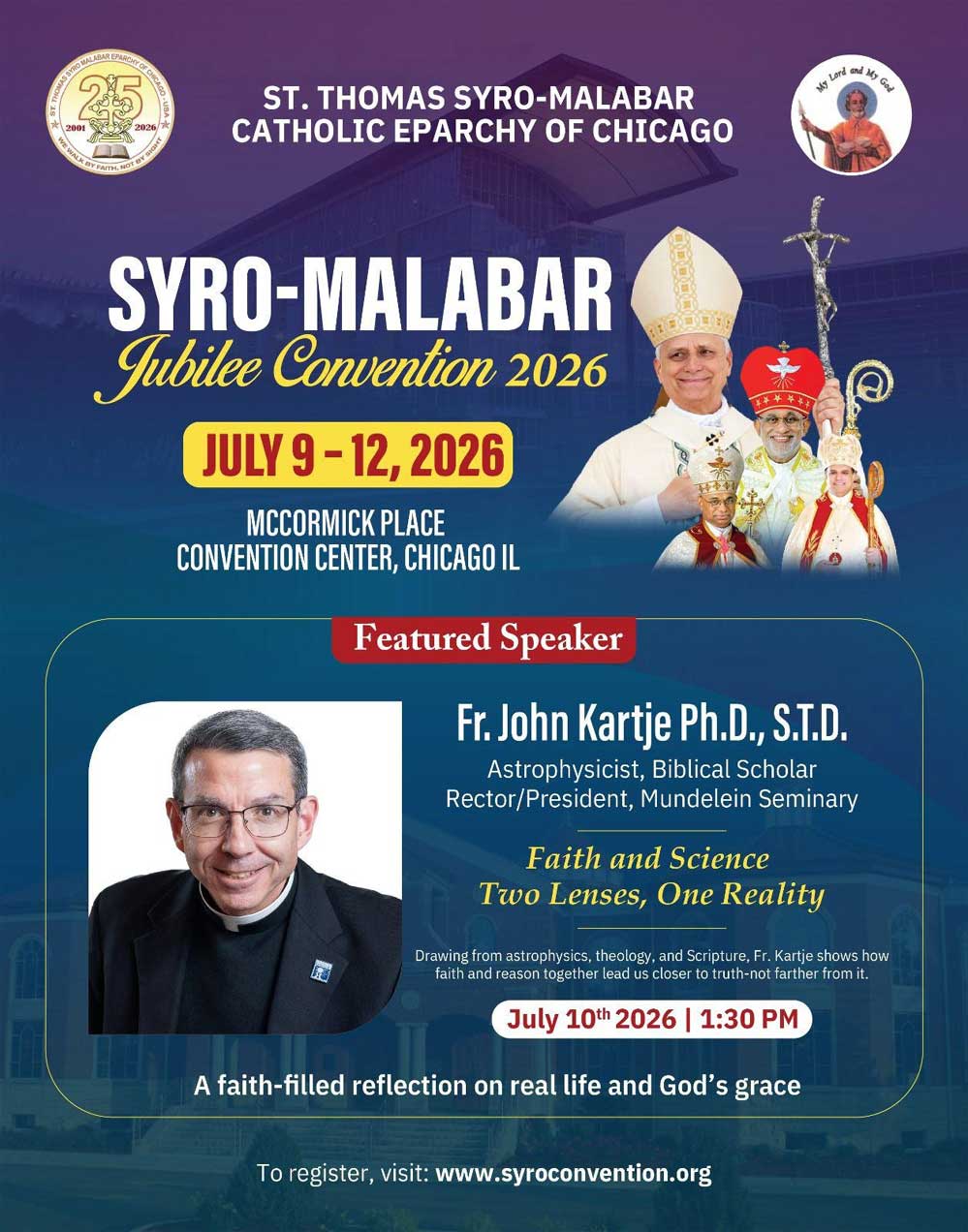 വിശ്വാസവും ശാസ്ത്രവും — ഒരേ സത്യത്തിലേക്കുള്ള യാത്ര ബിലി കൺവെൻഷനിൽ ഫാ. ജോൺ കാർട്ട്ജെയുടെ പ്രത്യേക പ്രഭാഷണം