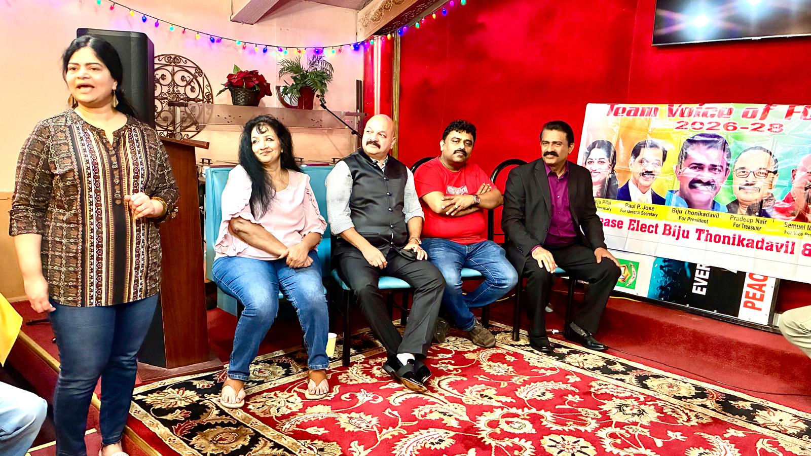 'ടീം വോയ്‌സ് ഓഫ് ഫോമാ'യ്ക്ക് ഒക്കലഹോമ മലയാളി അസോസിയേഷന്റെ ഹൃദ്യമായ സ്വീകരണം