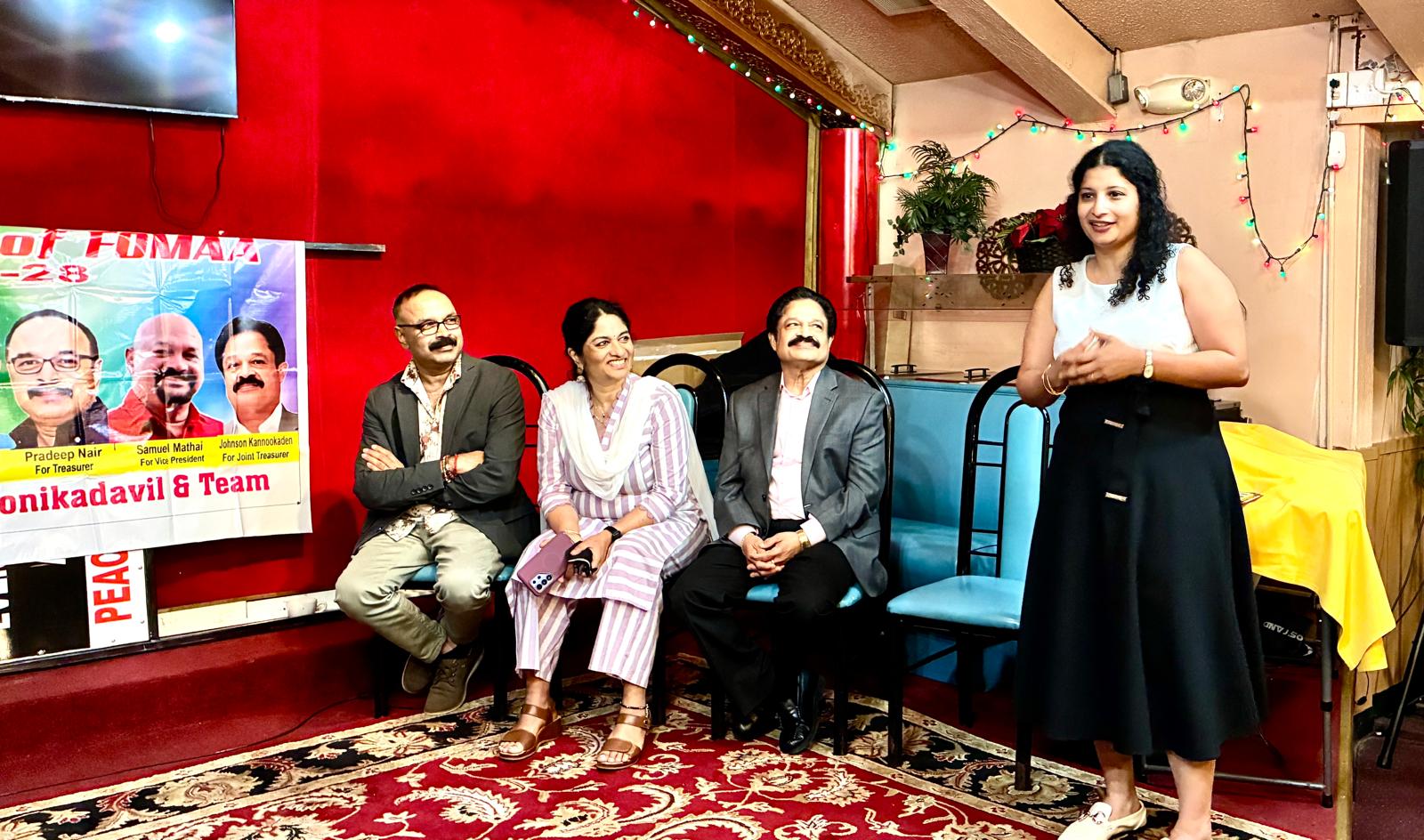 'ടീം വോയ്‌സ് ഓഫ് ഫോമാ'യ്ക്ക് ഒക്കലഹോമ മലയാളി അസോസിയേഷന്റെ ഹൃദ്യമായ സ്വീകരണം