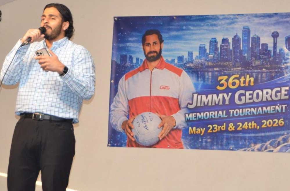 36-ാമത് ജിമ്മി ജോർജ് നാഷണൽ വോളിബോൾ ടൂർണമെന്റ് ഡാലസിൽ; ഡാലസ് സ്ട്രൈക്കേഴ്‌സ് ആതിഥേയത്വം വഹിക്കും - കിക്കോഫ് ആവേശകരമായി